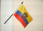 A small replica of the Ecuadorian National Flag